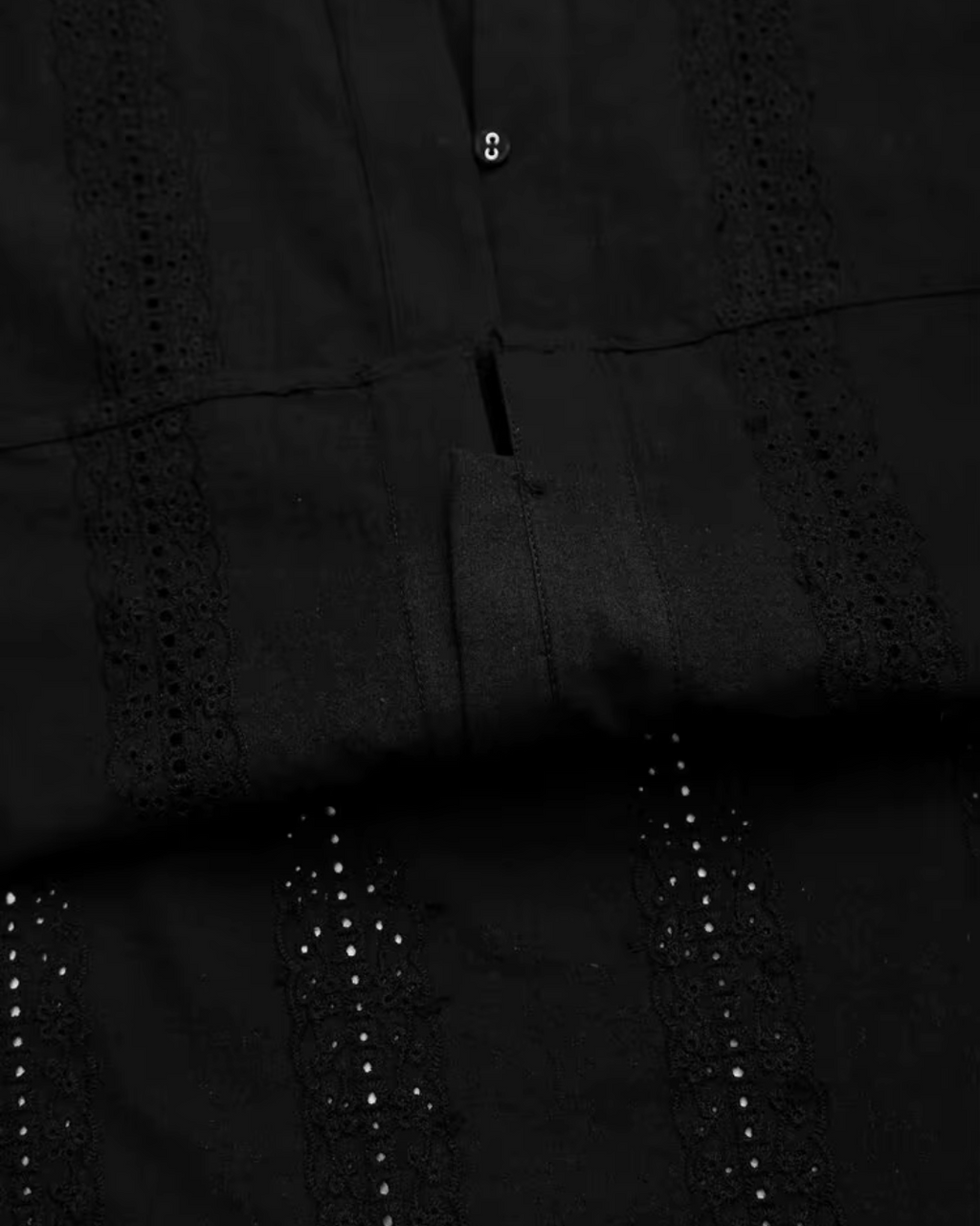 Borduurblouse met Lange Mouwen in Vintage Stijl voor Dames