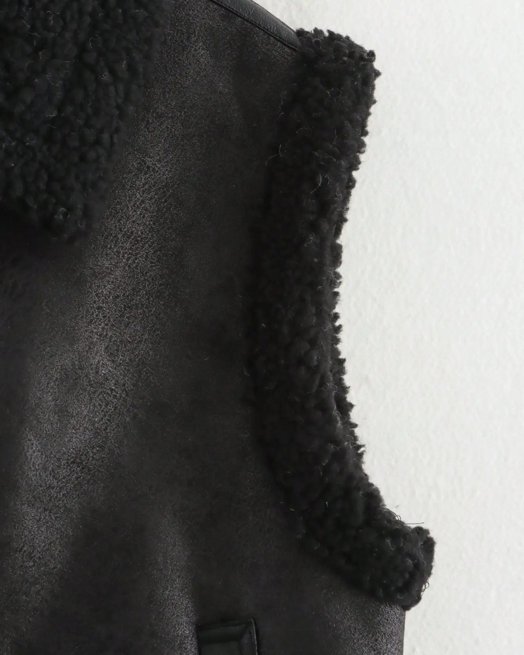 Warm Mouwloos Kunstleren Fleece Vest voor Dames