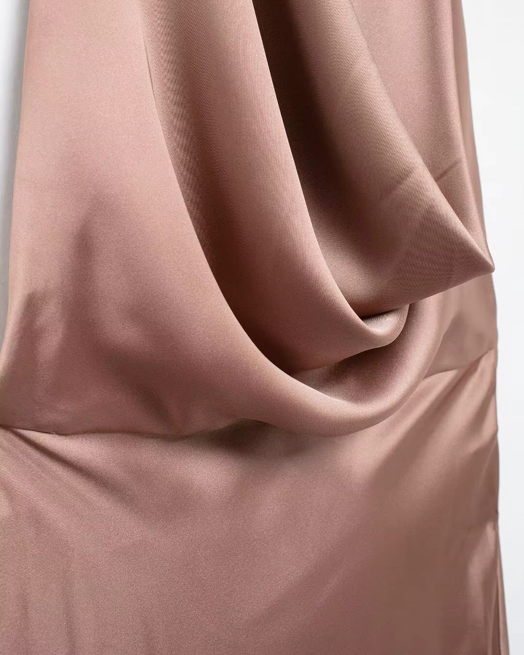 Satijnen Halter Jurk met Ruches voor Dames