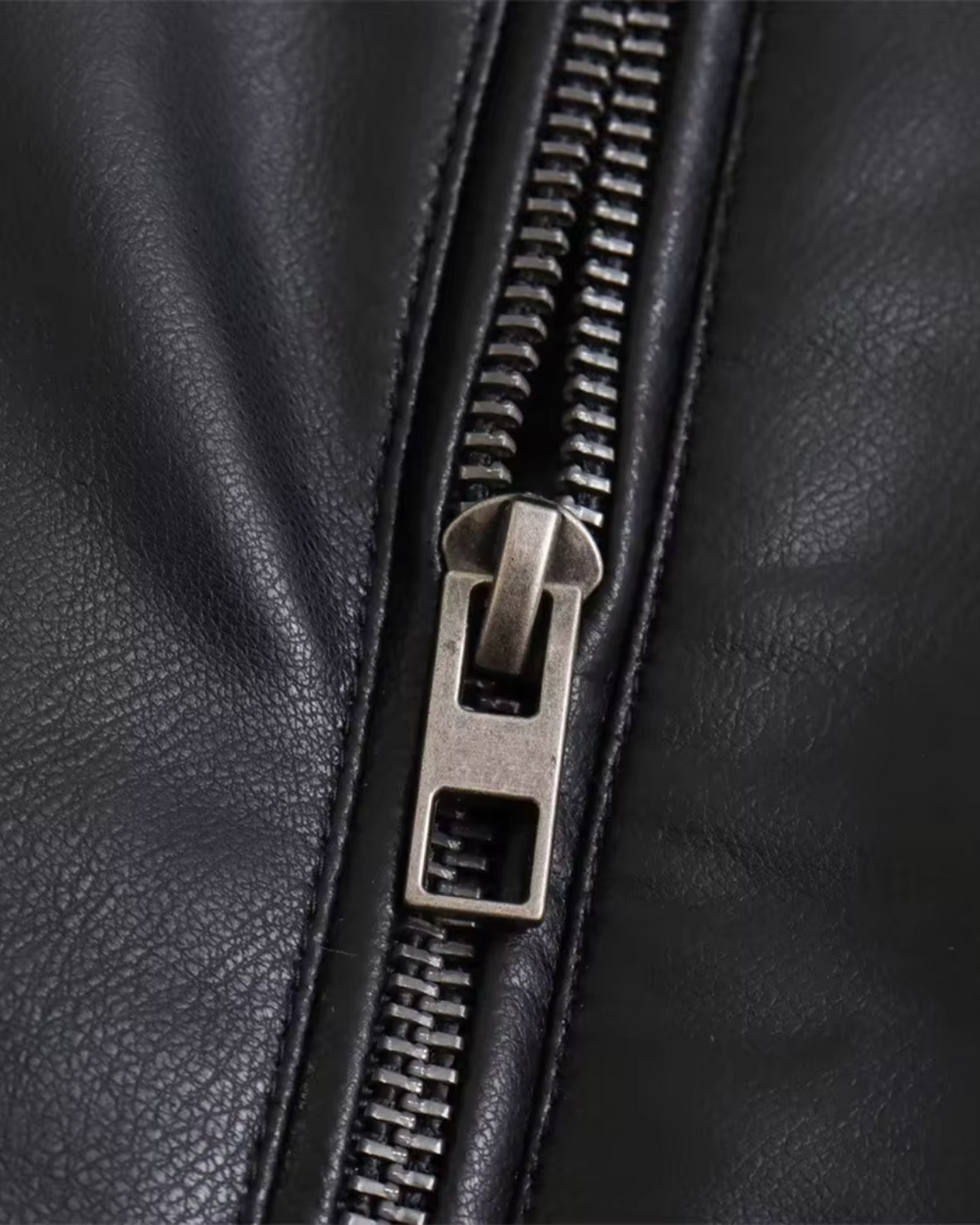 Korte Kunstleren Zwarte Motorjas Voor Dames