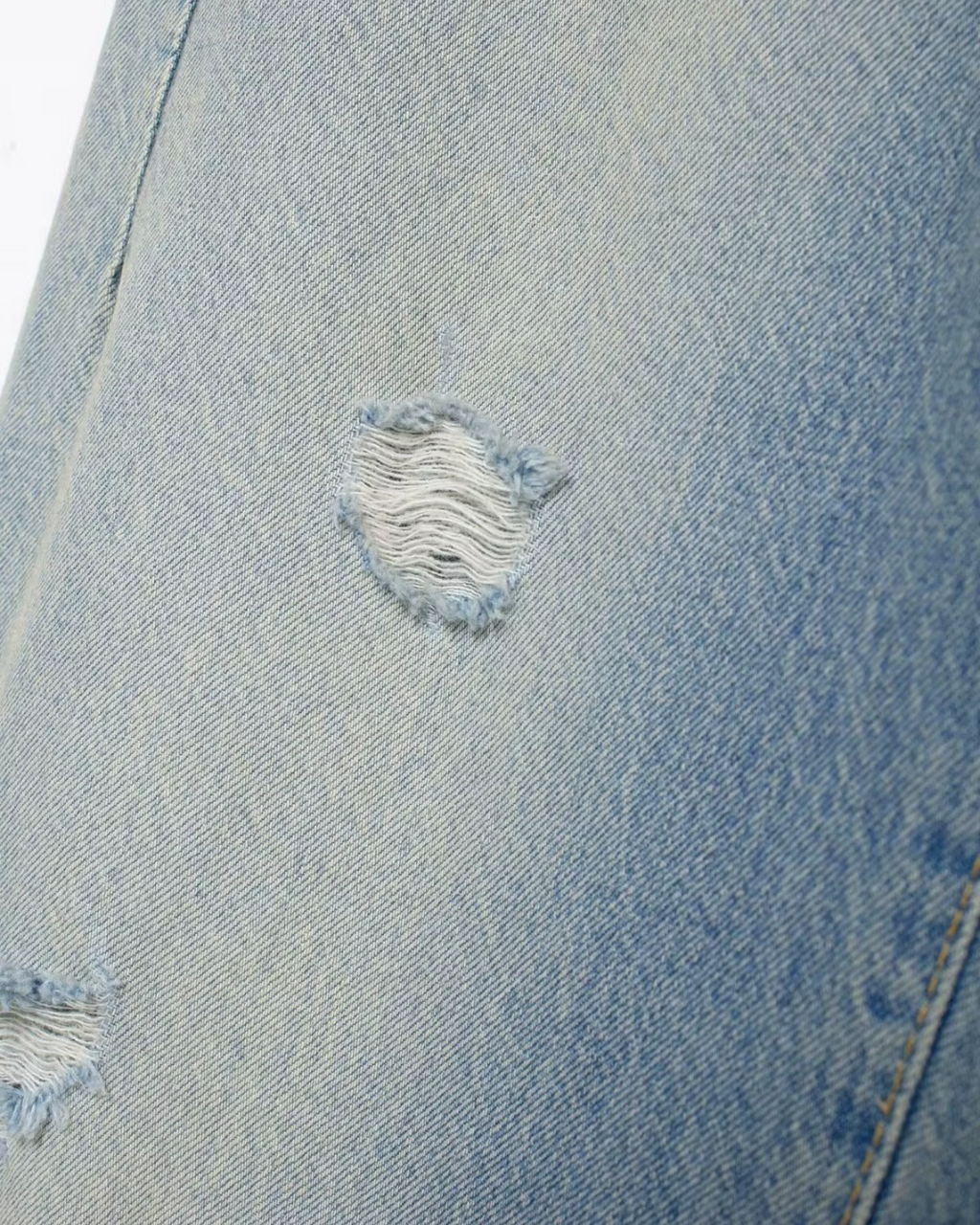 Losse Mid-Rise Jeans met Gescheurde Details voor Dames
