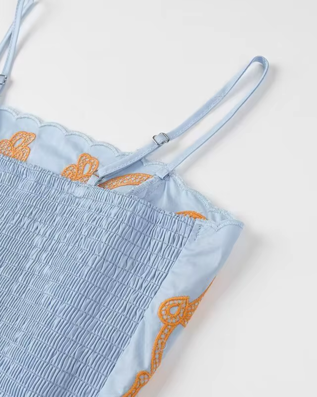 Elegante Korte Top En Rok Geborduurde Set voor Dames
