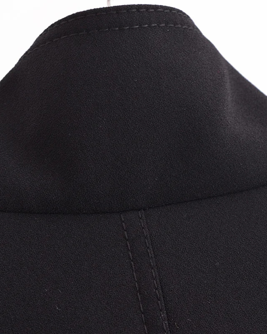 Zwarte Oversized Cropped Cape Jas voor Dames