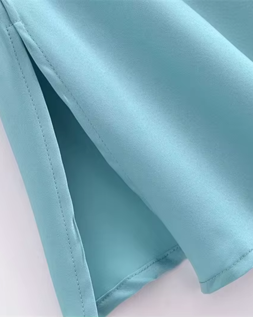 Satijnen Halter Mini-Jurk met Spaghettibandjes voor Dames