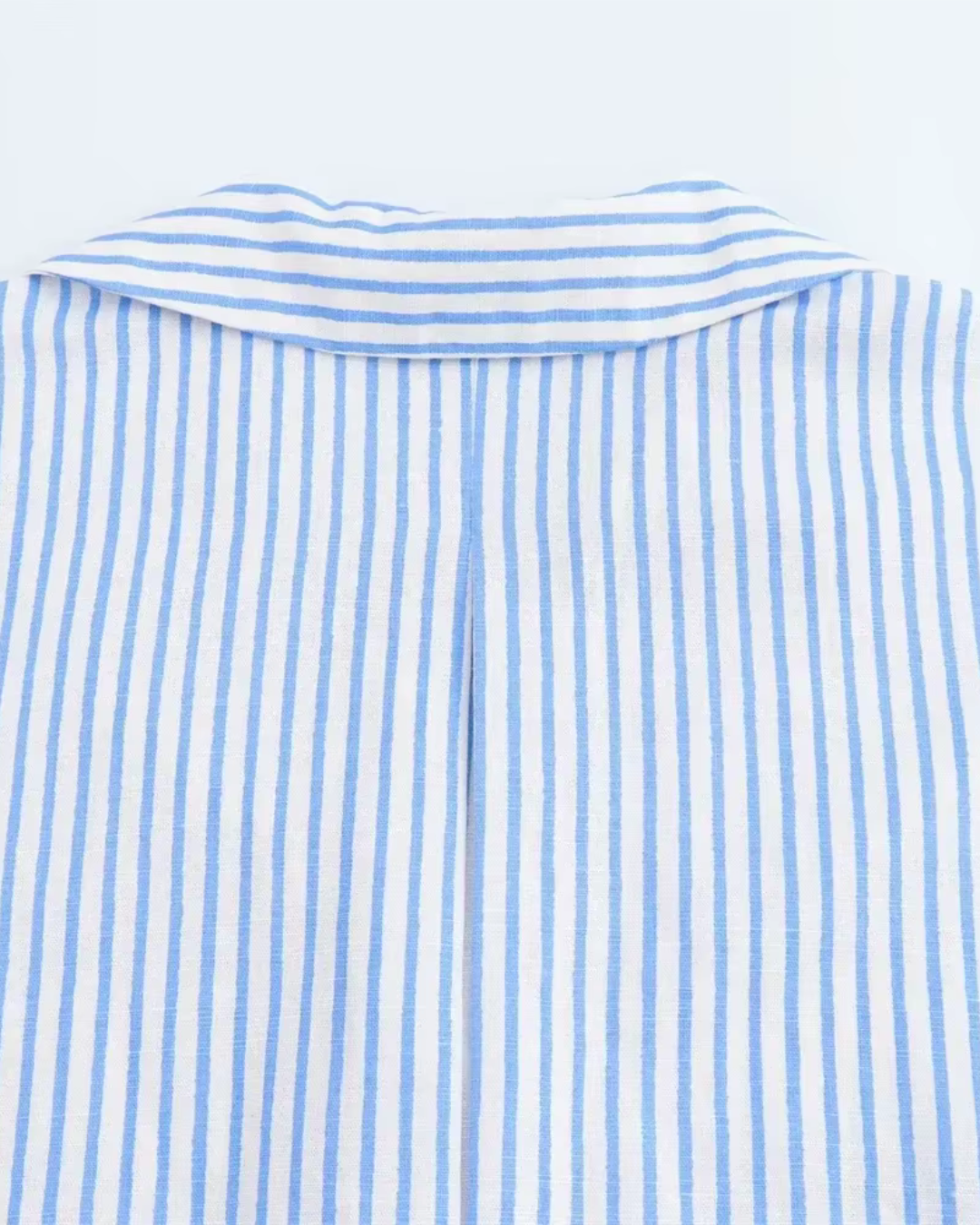 Blauw-Wit Gestreept Overhemd voor Dames