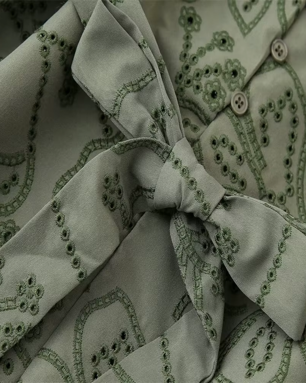 Geborduurde Holle Jurk voor Dames