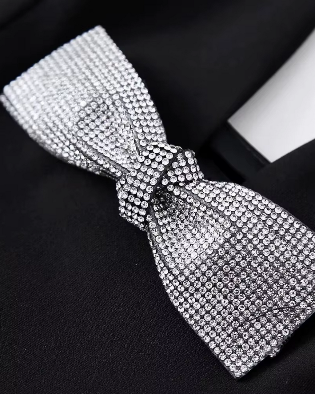 Strass Strik Top met Open Rug en Rits voor Dames