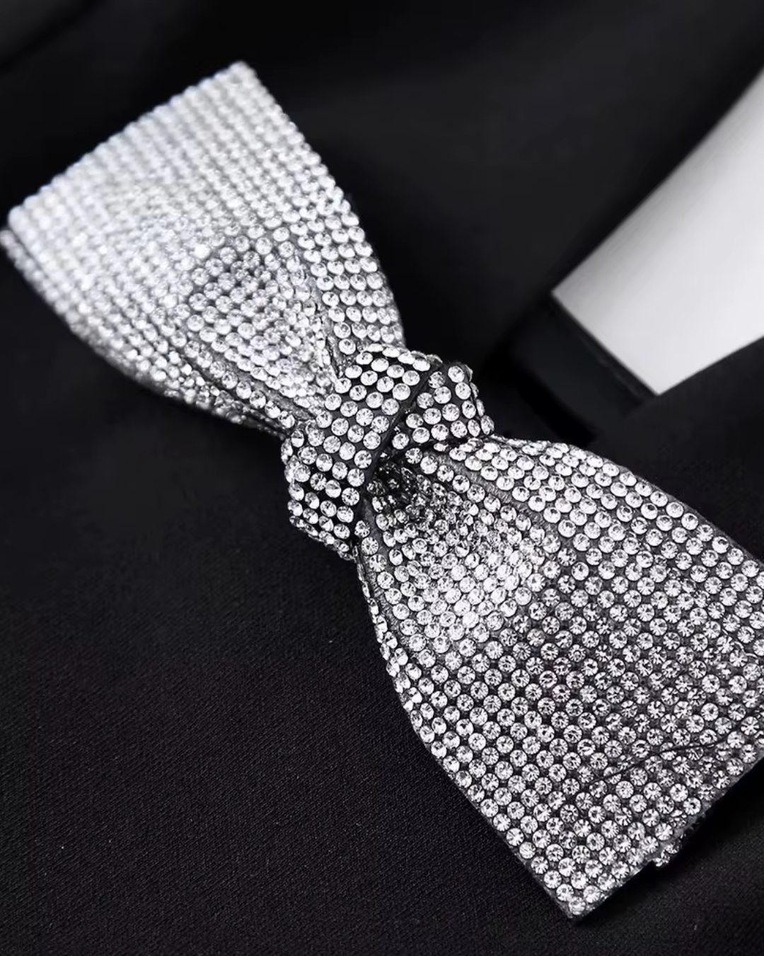 Strass Strik Top met Open Rug en Rits voor Dames