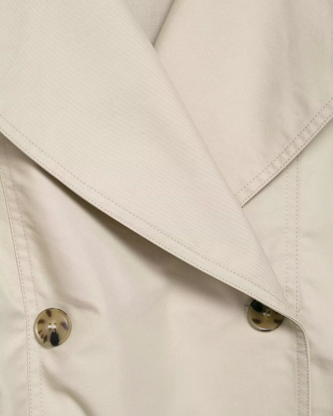 Korte Herfst Trenchcoat met Bontkraag voor Dames