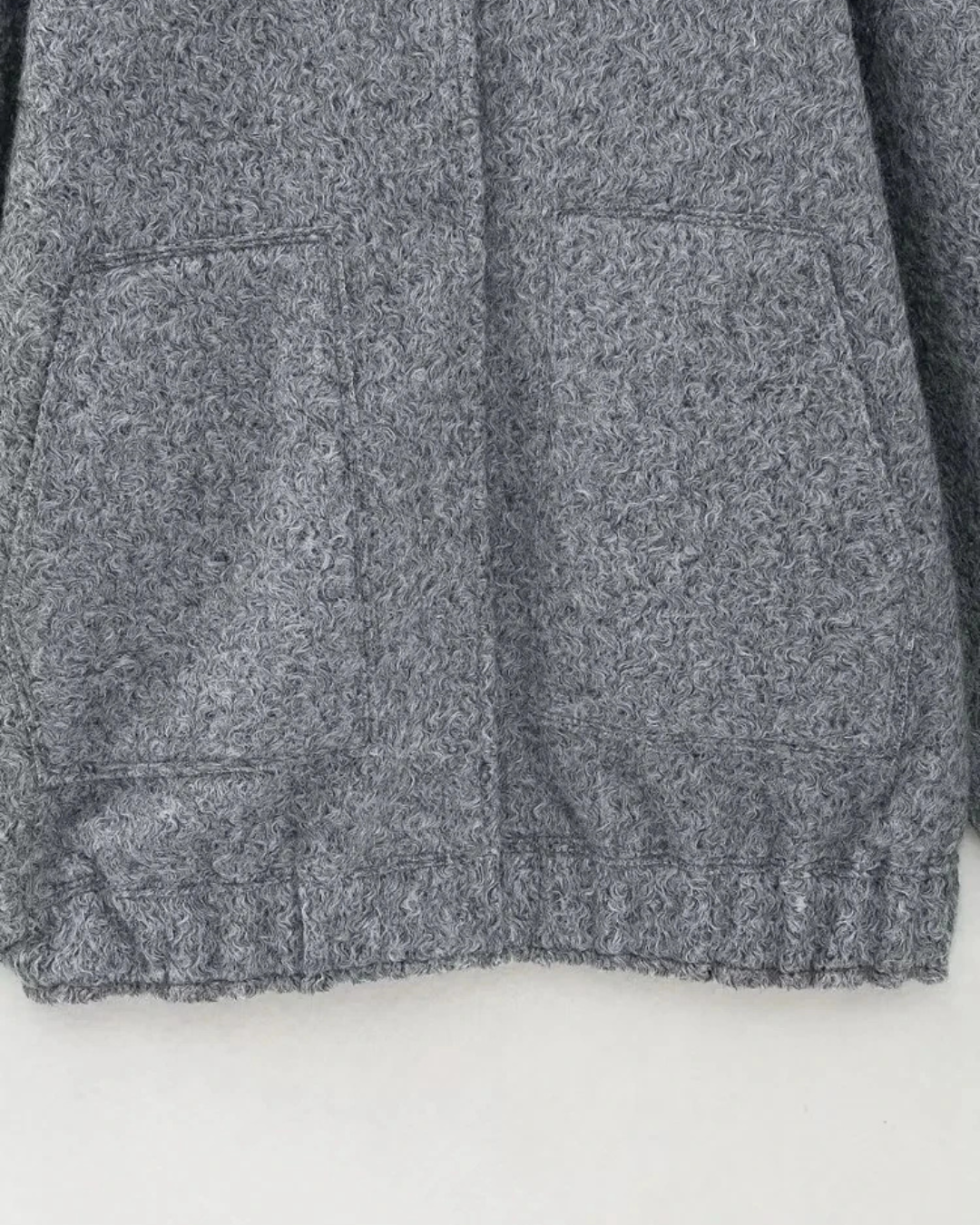 Effen Streetstyle Winterjas met Zakken en Knopen voor Dames