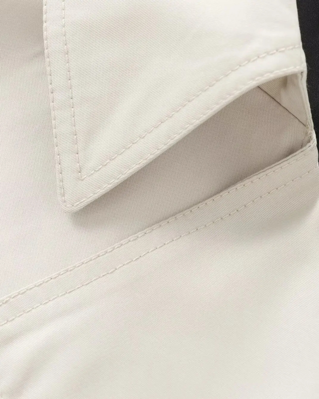 Effen Cropped Trenchcoat voor Dames