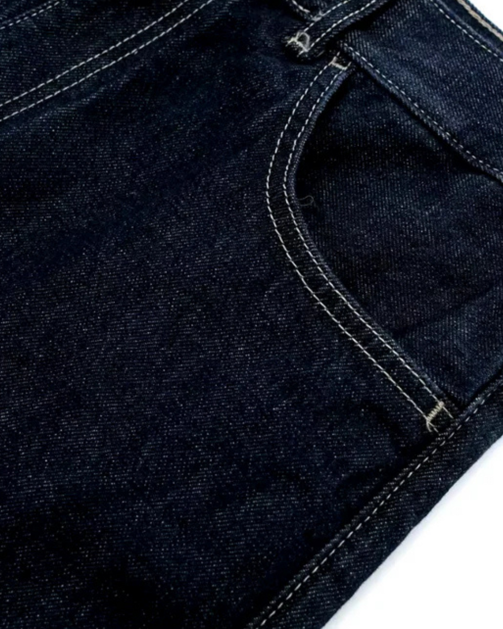 Donkere Denim Oversized Set Met Stiksels voor Dames