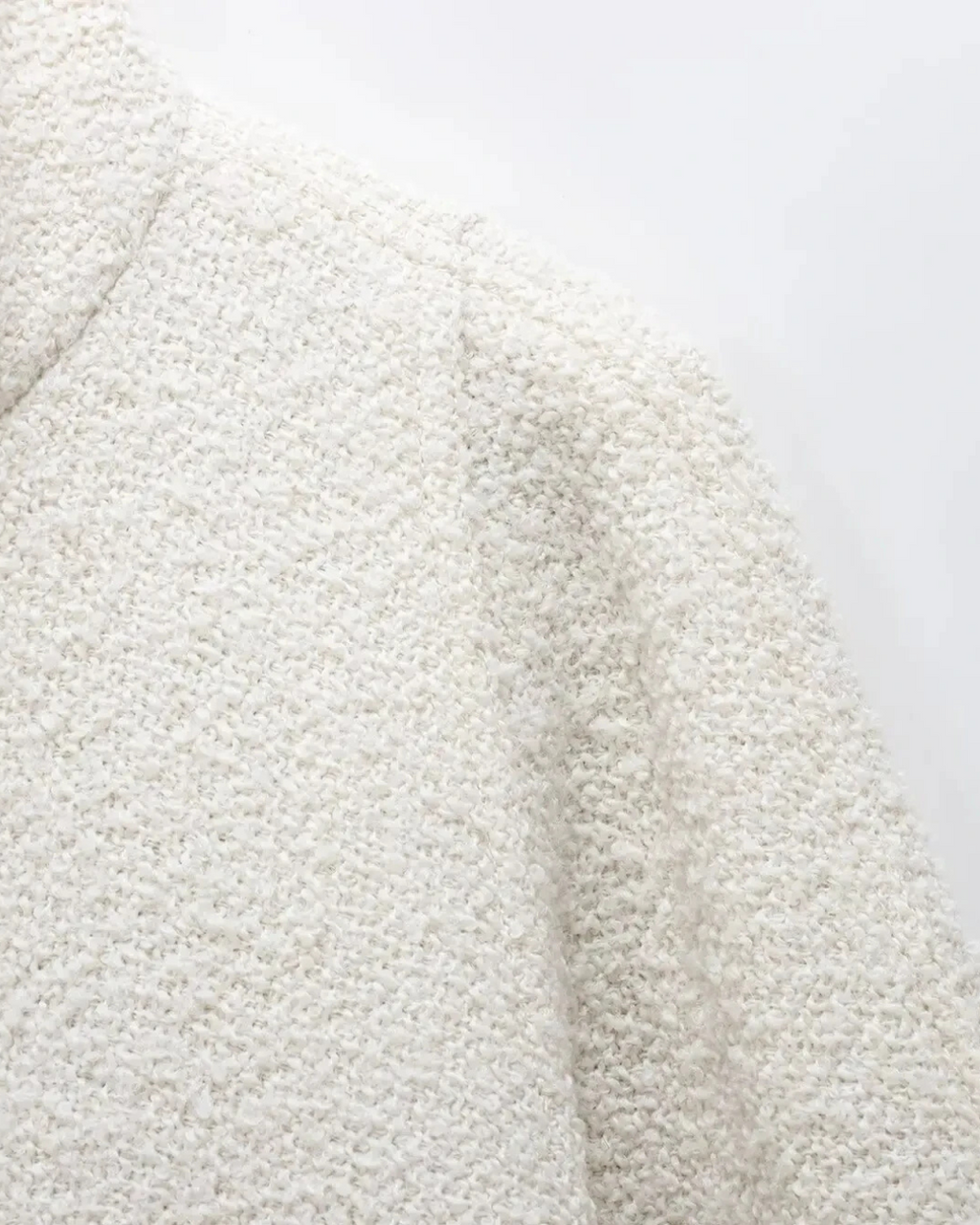 Wollen Cape met Opstaande Kraag en Verborgen Knopen voor Dames