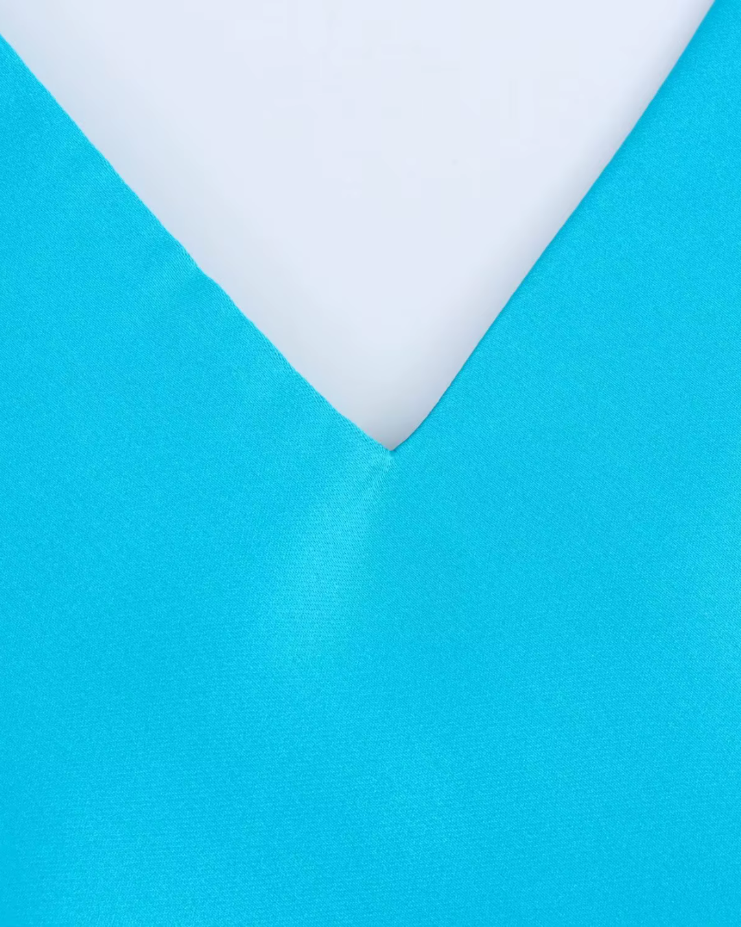 Blauwe Satijnen Jarreteljurk voor Dames