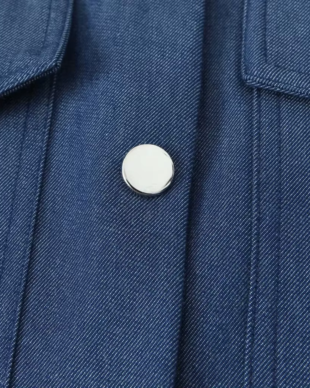 Vintage Blauw Damespak met Rechte Broek voor Dames