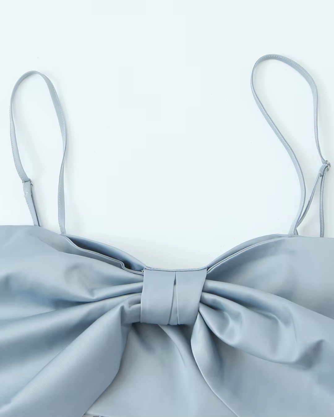 Elegante Tweedelige Set met Strik Top en Wijde Pijpen Broek