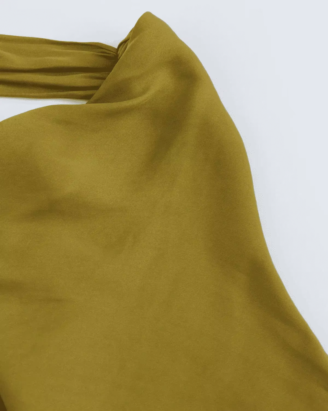 Off-Shoulder Satijnen Midi Jurk met Open Rug voor Dames