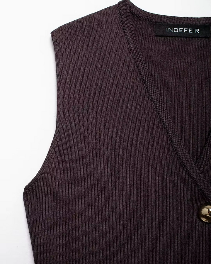 Elegante Vintage Vest en Rok Set voor Dames