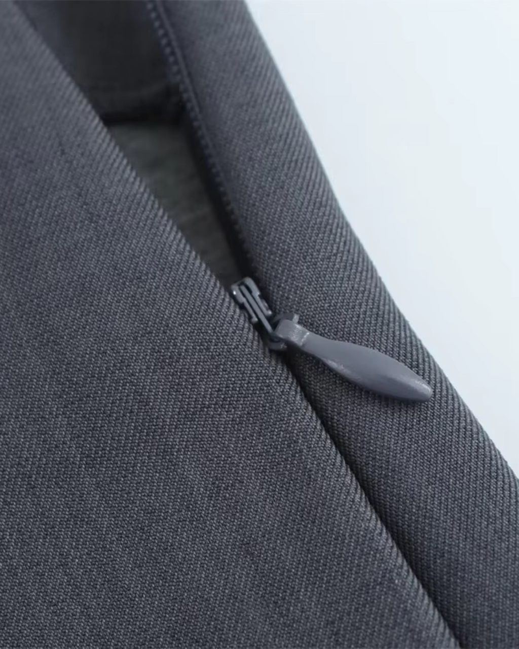 Hoge Taille Grijze Rechte Pijpen Broek voor Dames