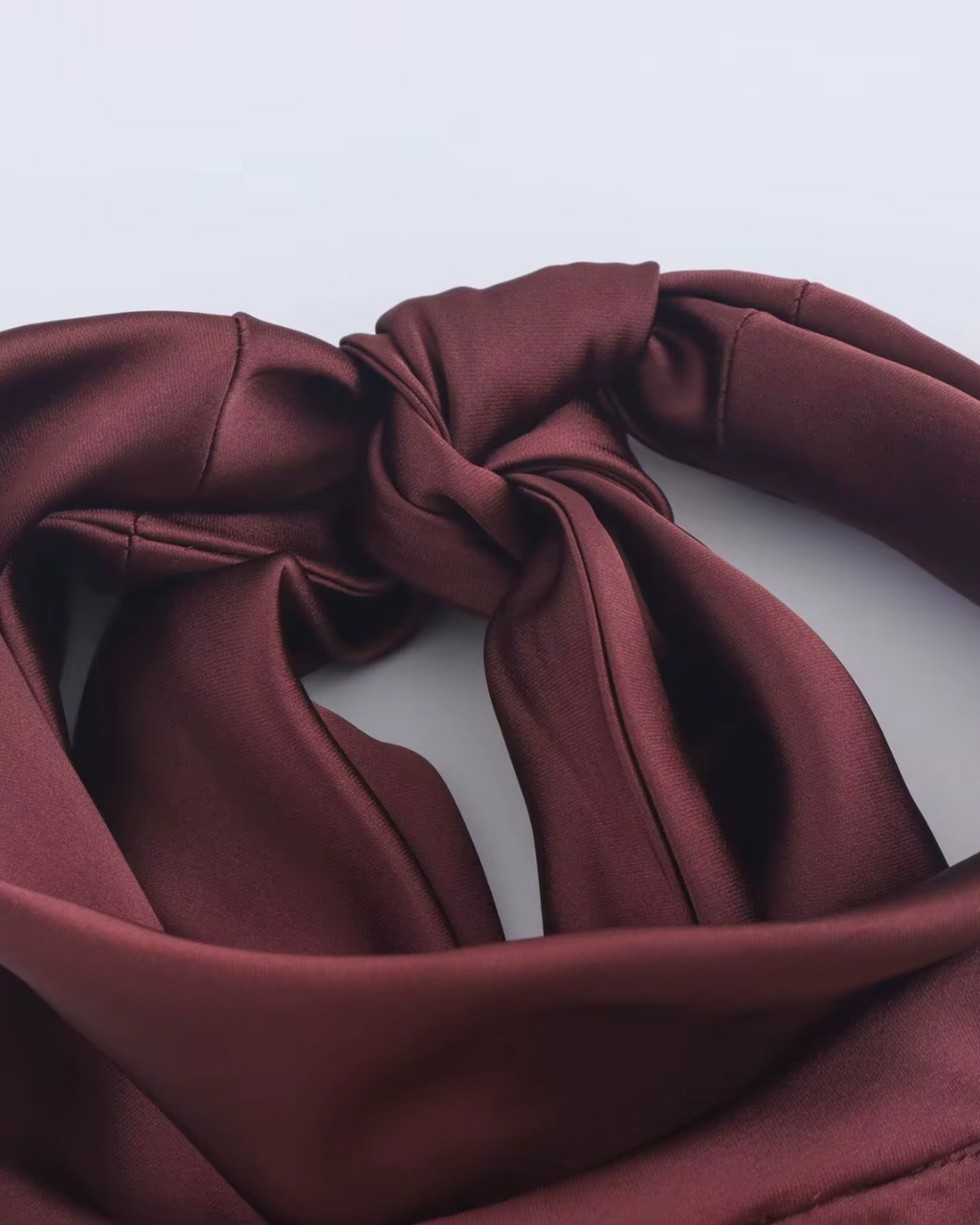 Luxe Elegante Satijnen Halterjurk met Open Rug voor Dames