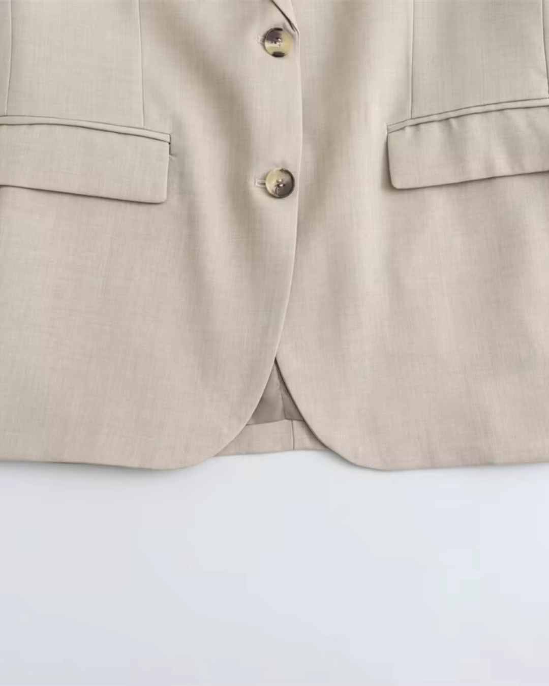 Casual Blazer met Hoge Taille Rok Set voor Dames