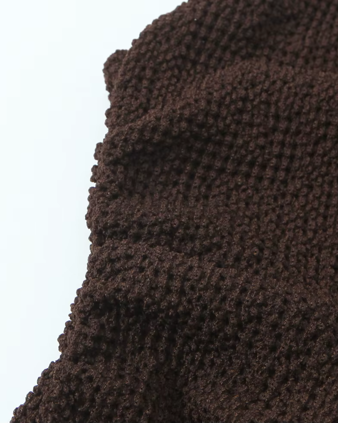 Bruine Halter Midi Jurk met Open Rug voor Dames