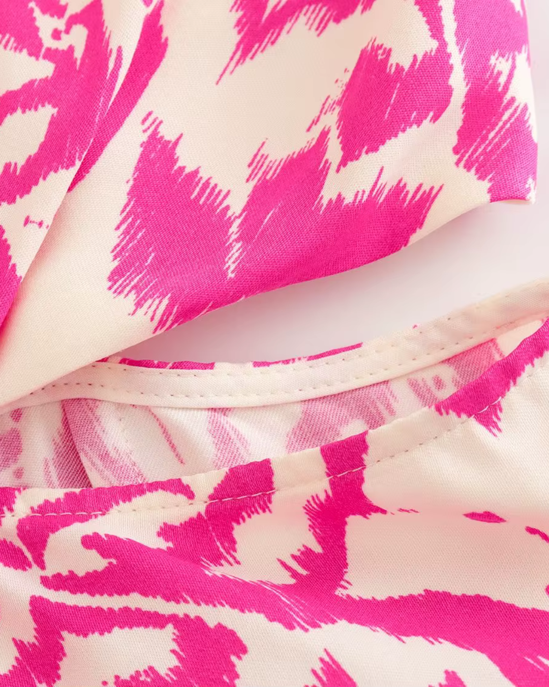 Zomerse Print Jumpsuit met Hoge Taille en V-Hals voor Dames