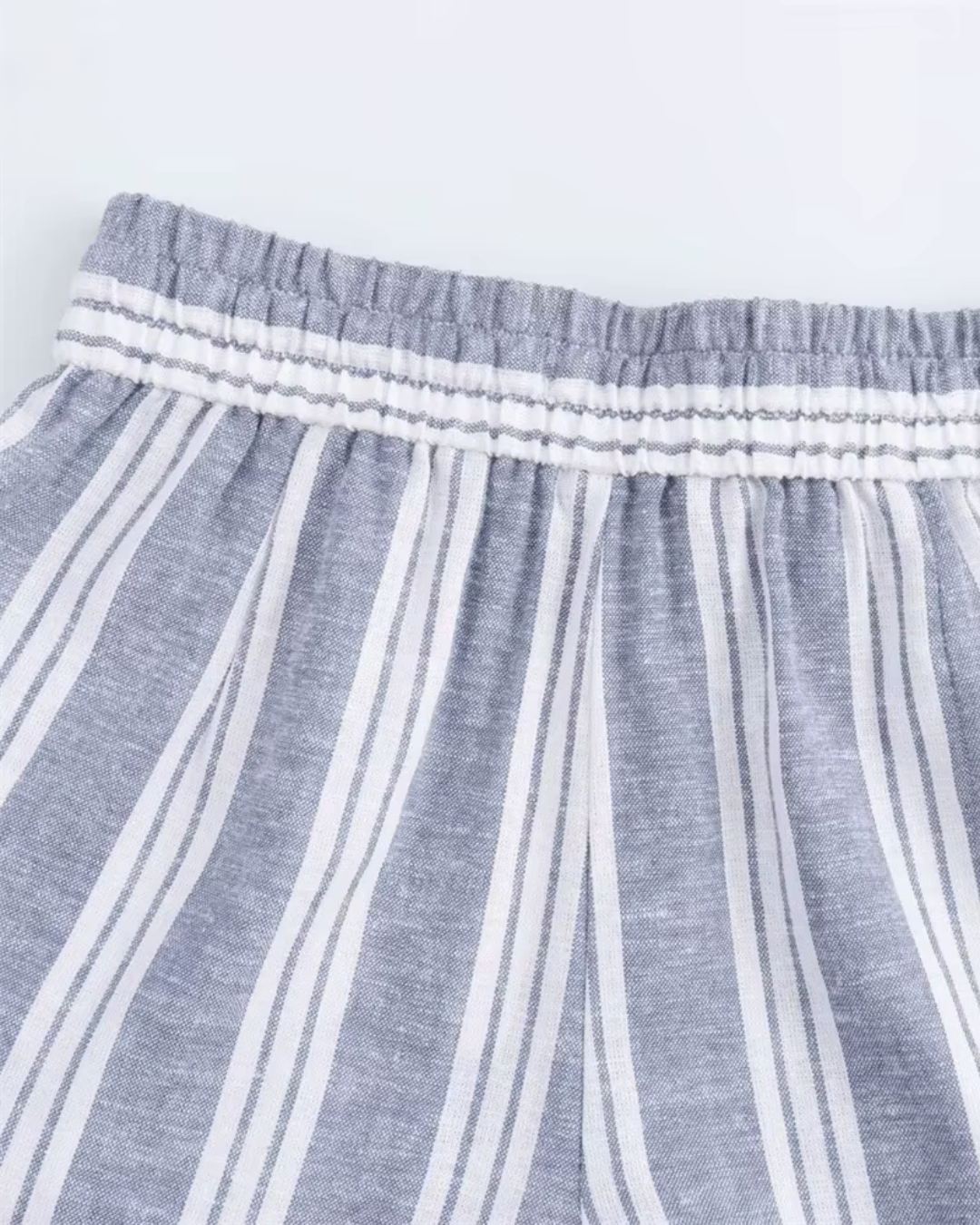 Casual Eenvoudige En Veelzijdige Linnen Blended Gestreepte Broek voor Dames