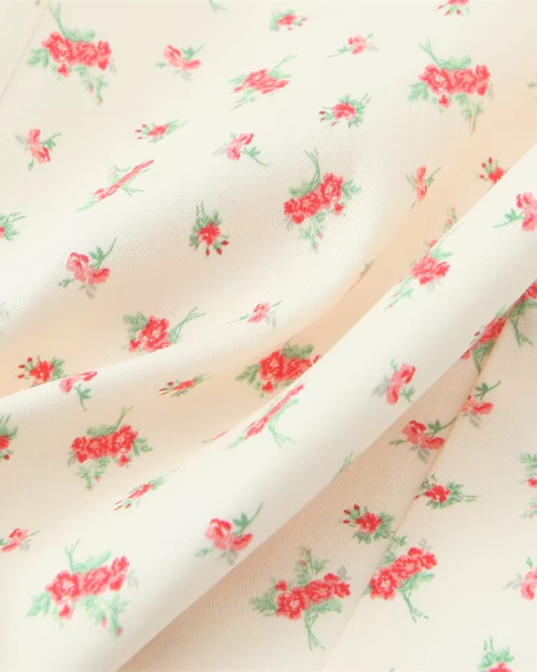 Korte Jurk met Vierkante Kraag en Bloemenprint voor Dames