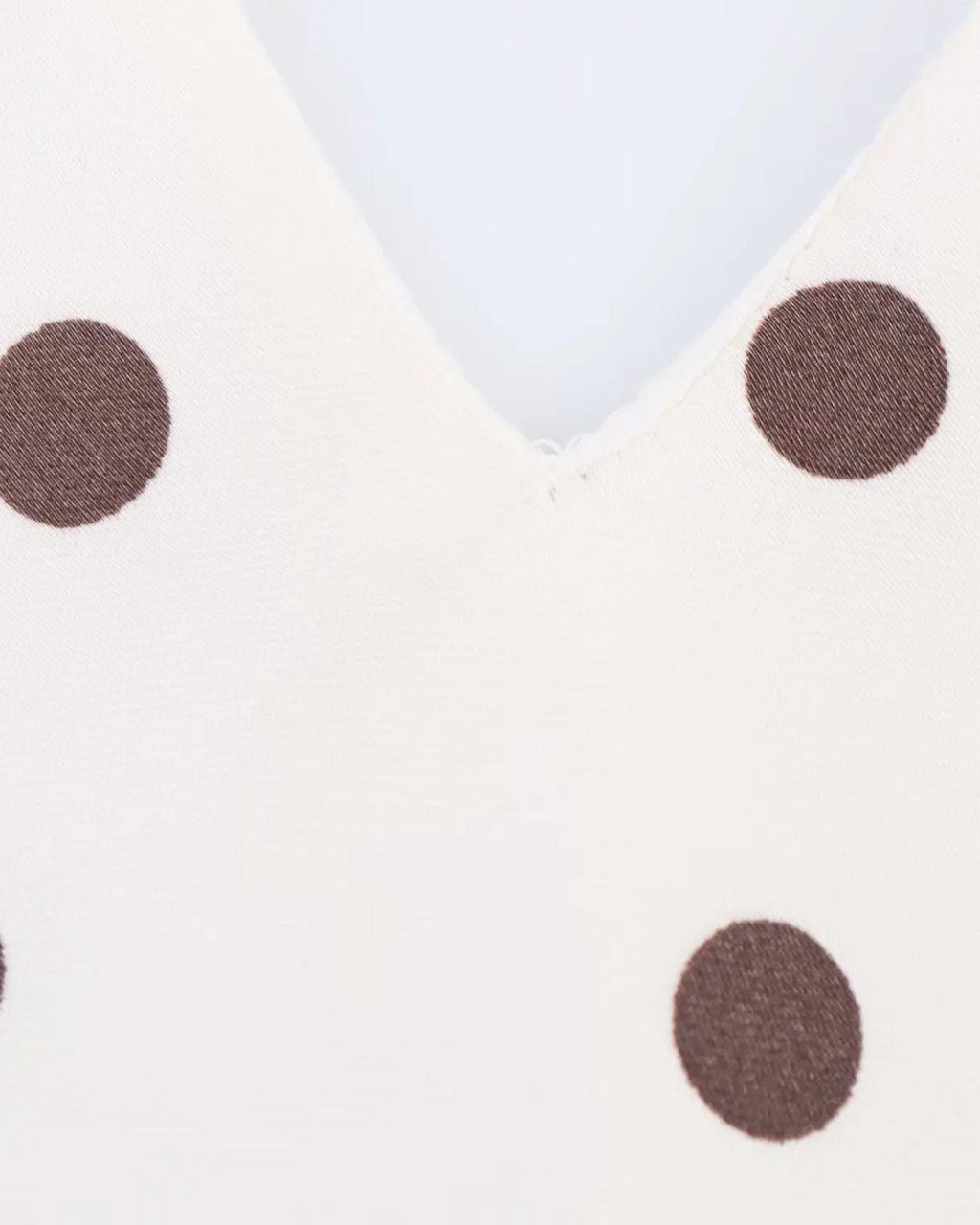 Satijnen Backless Polkadot Jurk met V-hals voor Dames