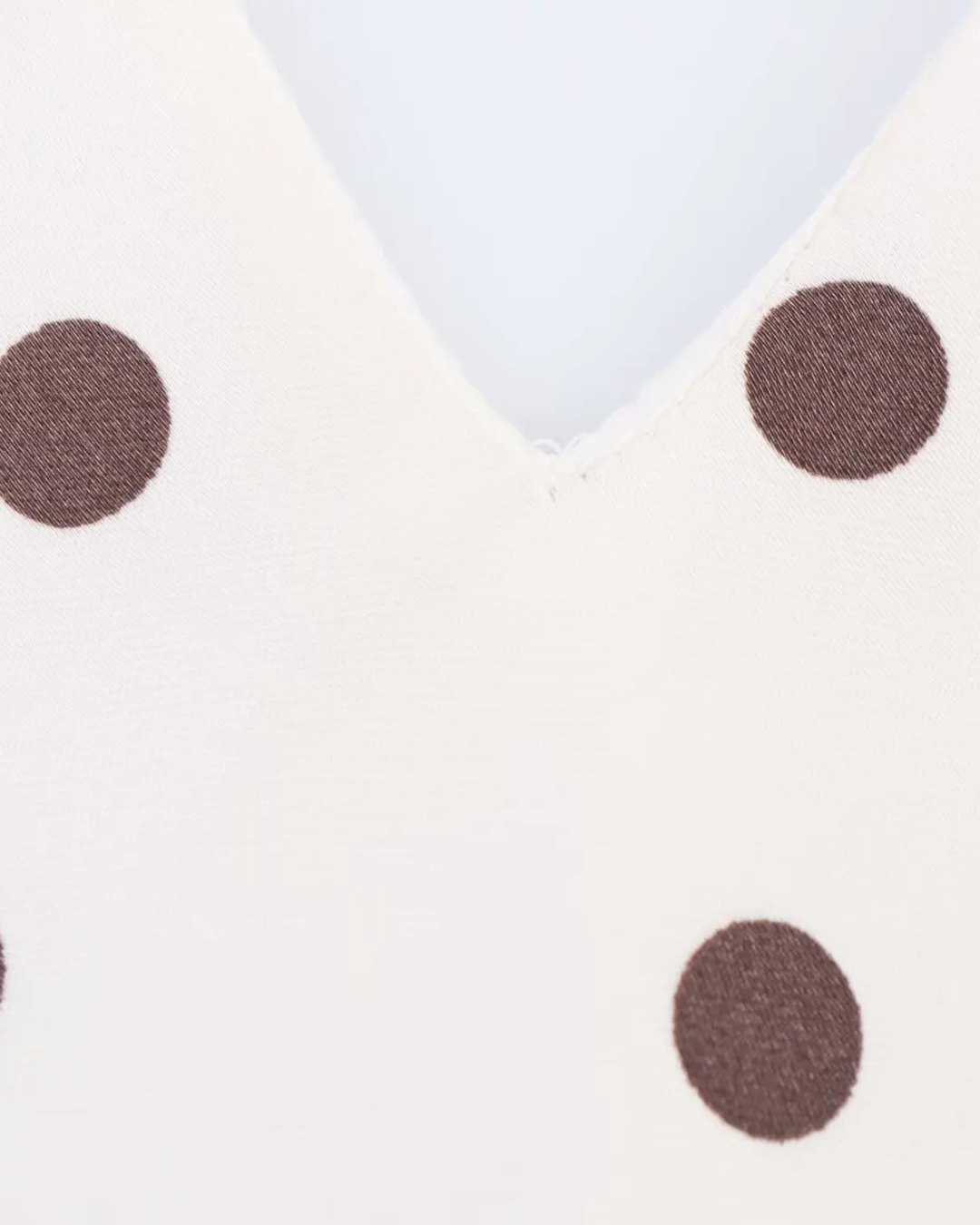 Satijnen Backless Polkadot Jurk met V-hals voor Dames