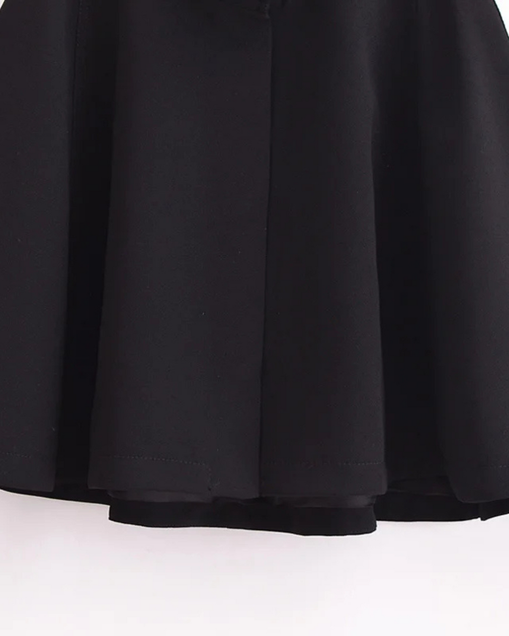 Zwarte Oversized Cropped Cape Jas voor Dames