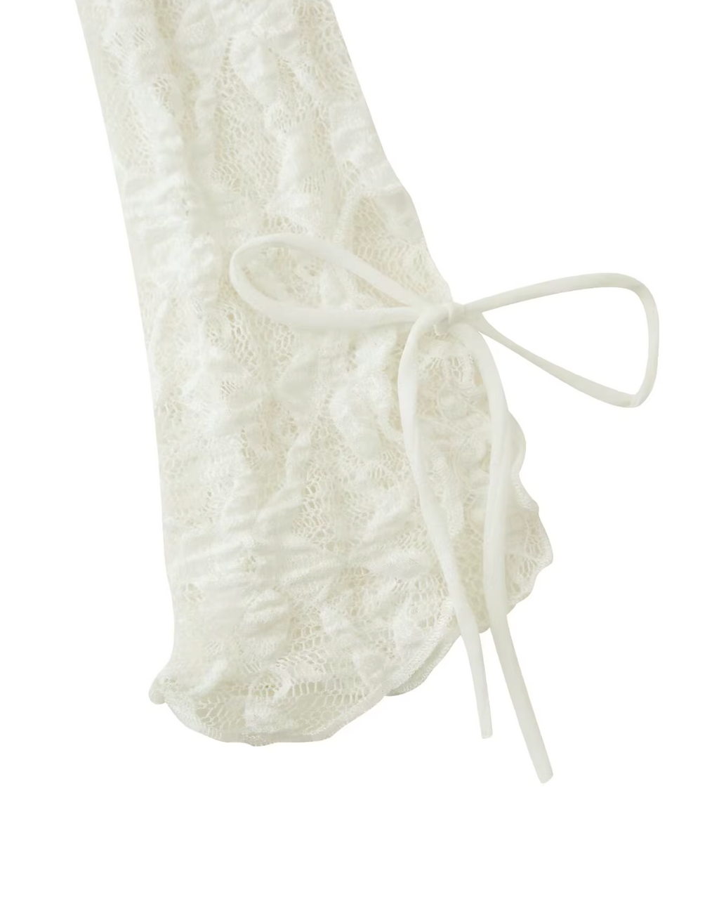 V-hals Blouse met Kant en Lange Mouwen voor Dames