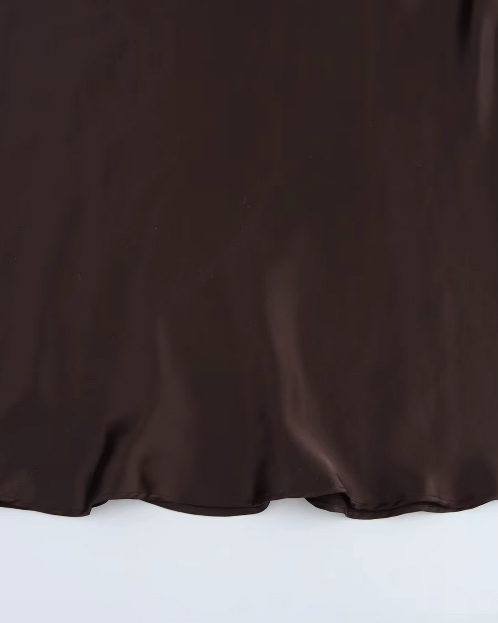 Elegante Satijnen Riemjurk in Vintage Bruin voor Dames