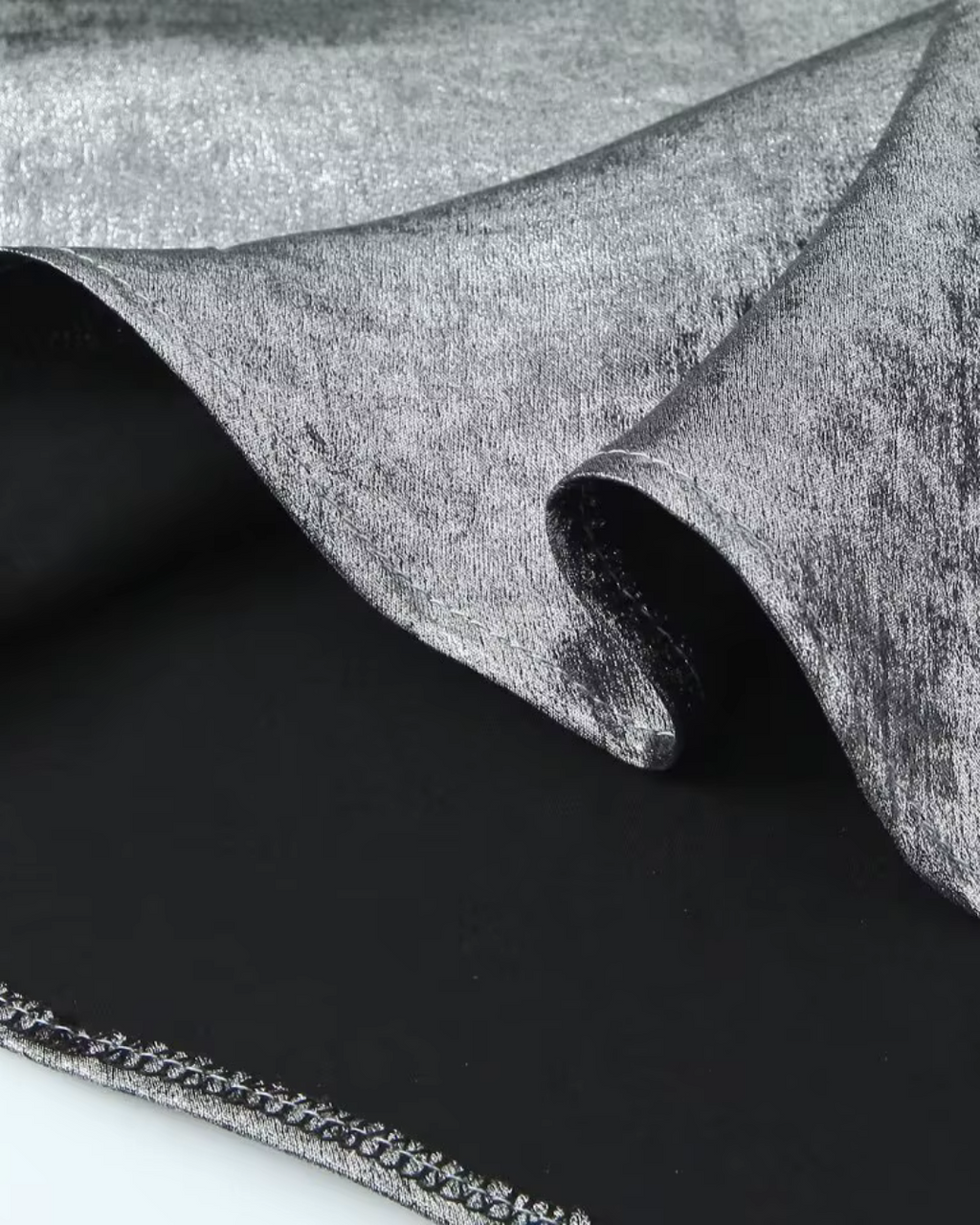 Zilveren Satijnen Jurk met Open Rug voor Dames