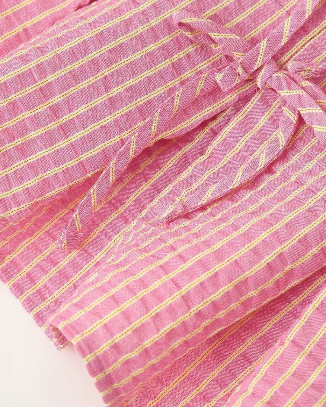 Zomerse 2-Delige Set - Gestreepte Backless Top met Strik & Wijde Broek voor Dames