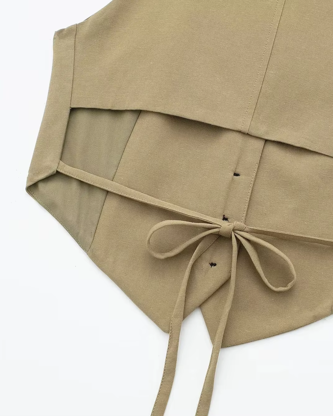 Elegante Mouwloze Vest en A-Lijn Rok Set voor Dames