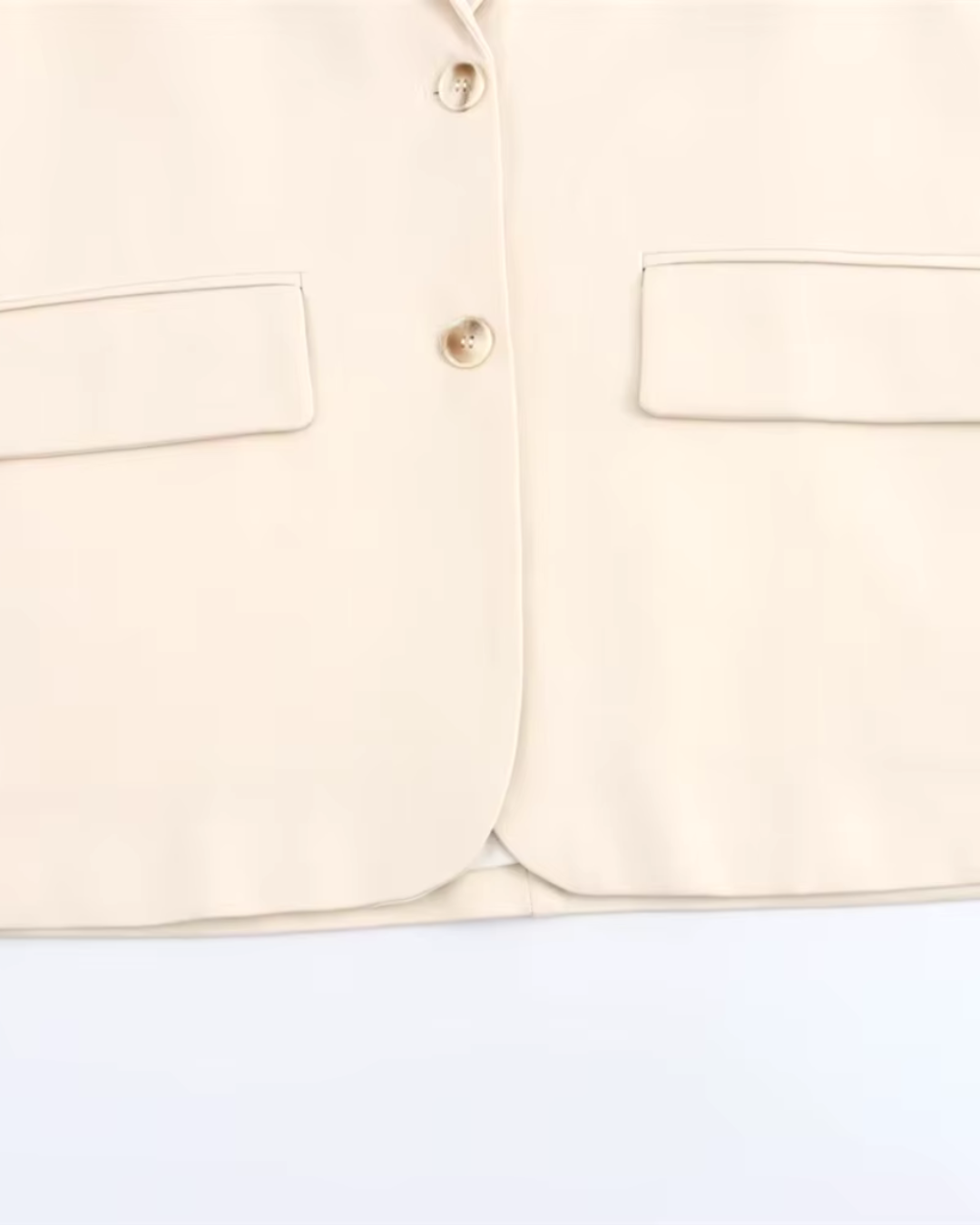 Chique Beige Blazer voor Dames