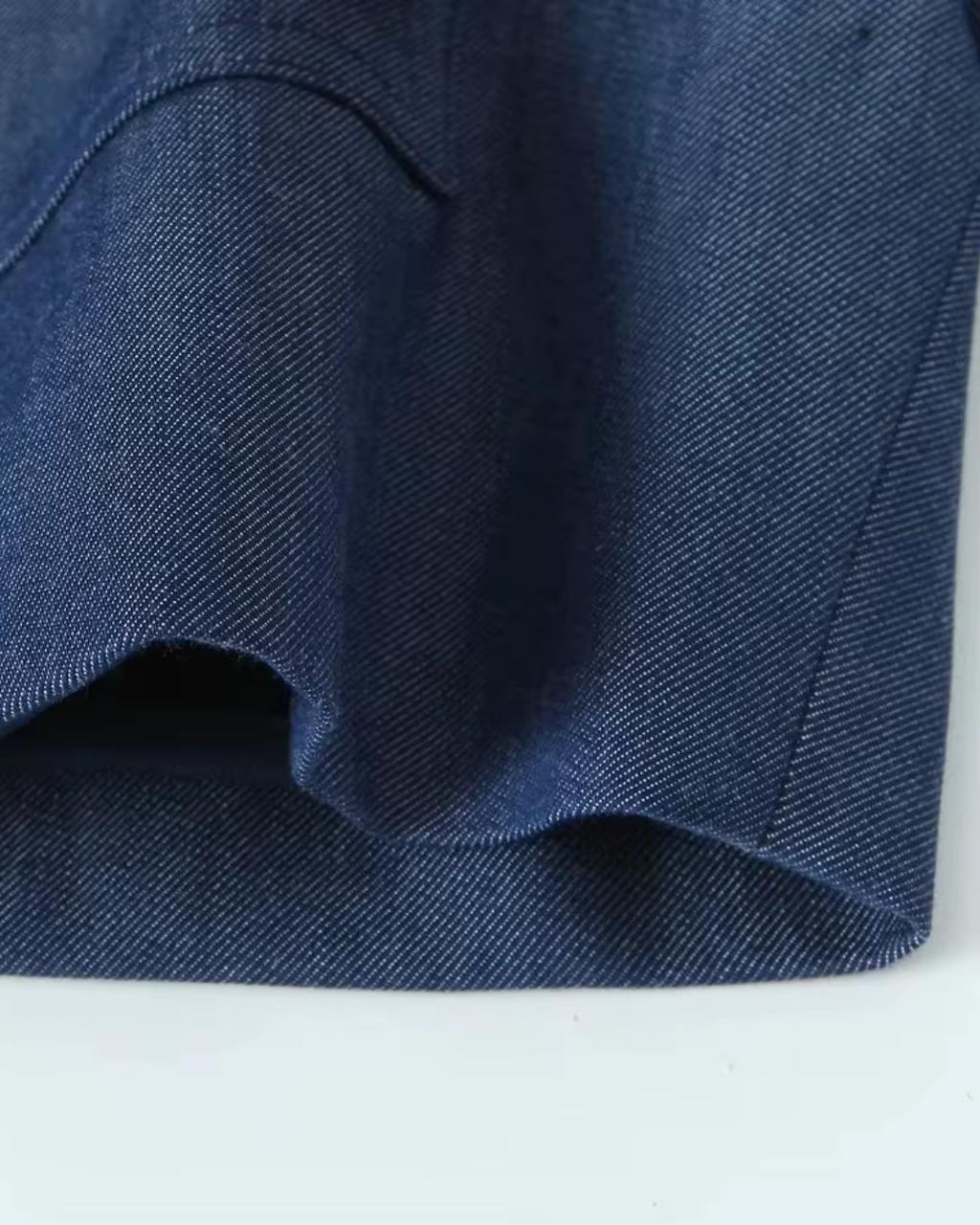 Vintage Blauw Damespak met Rechte Broek voor Dames