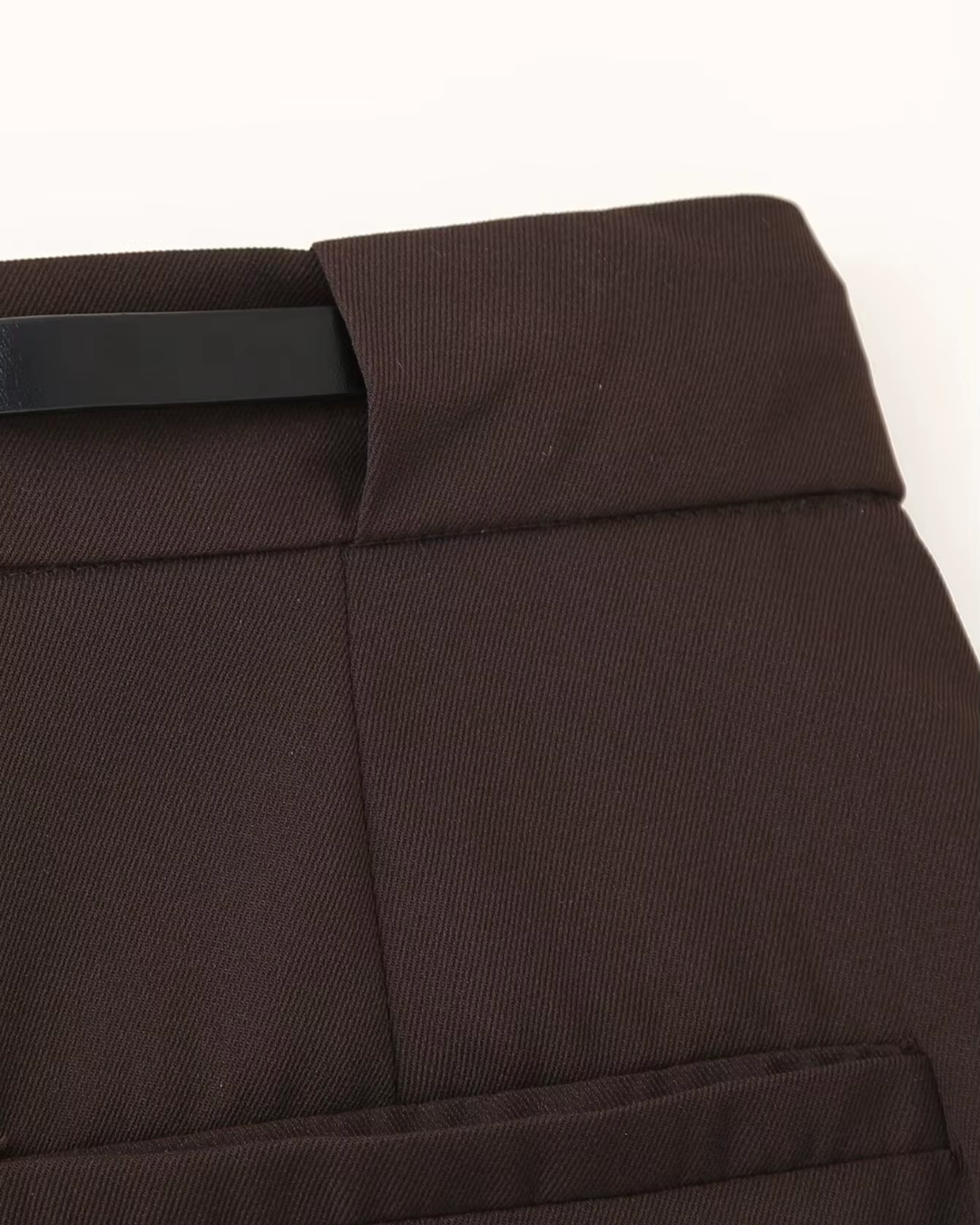 Hoge Taille Wijde Pijpen Broek met Riem voor Dames