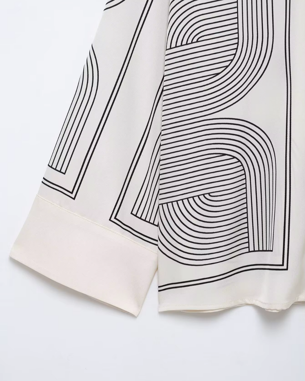 Mode Revers Shirt en Hoge Taille Rits Broek voor Dames