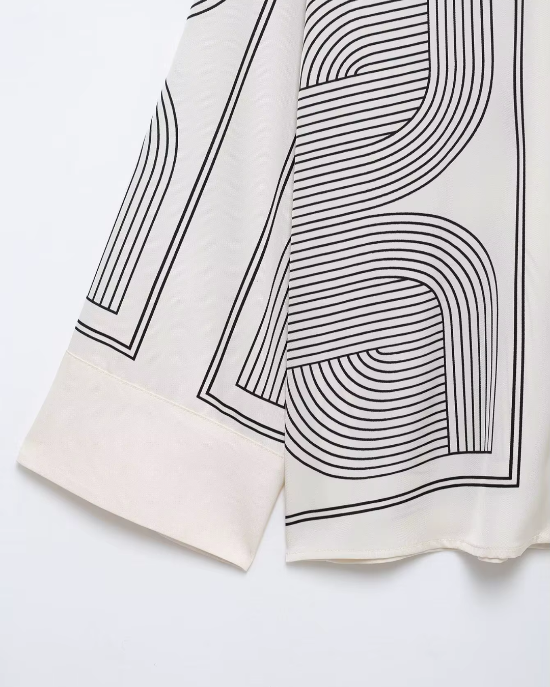 Mode Revers Shirt en Hoge Taille Rits Broek voor Dames