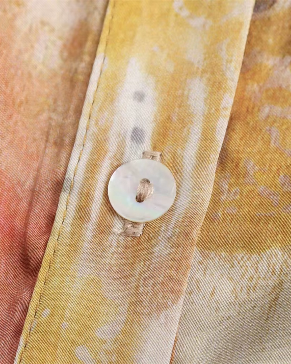 Satijnen Midi Jurk met Knopen voor Dames