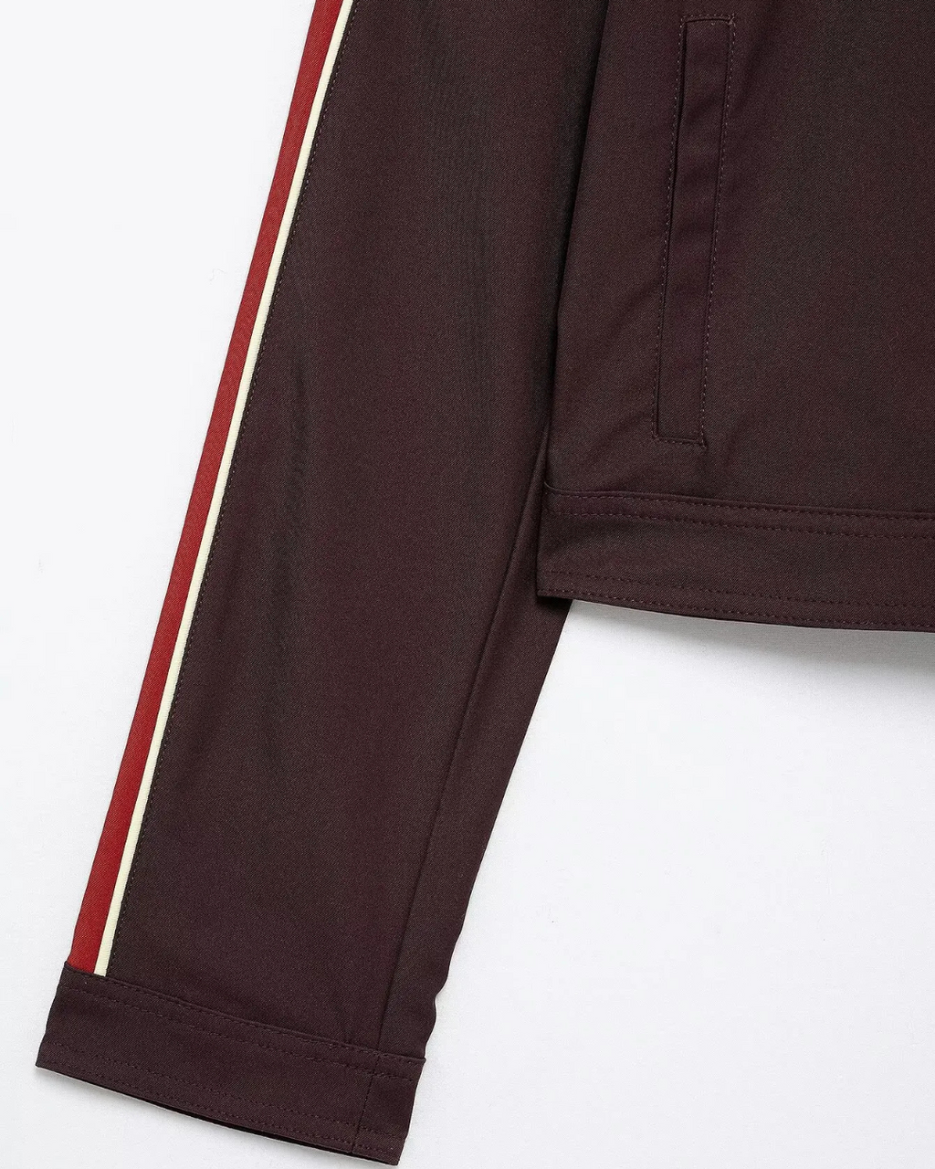 Vintage 2-Delige Set - Opstaande Kraag Jas & Wijde Broek met Zijstrepen voor Dames