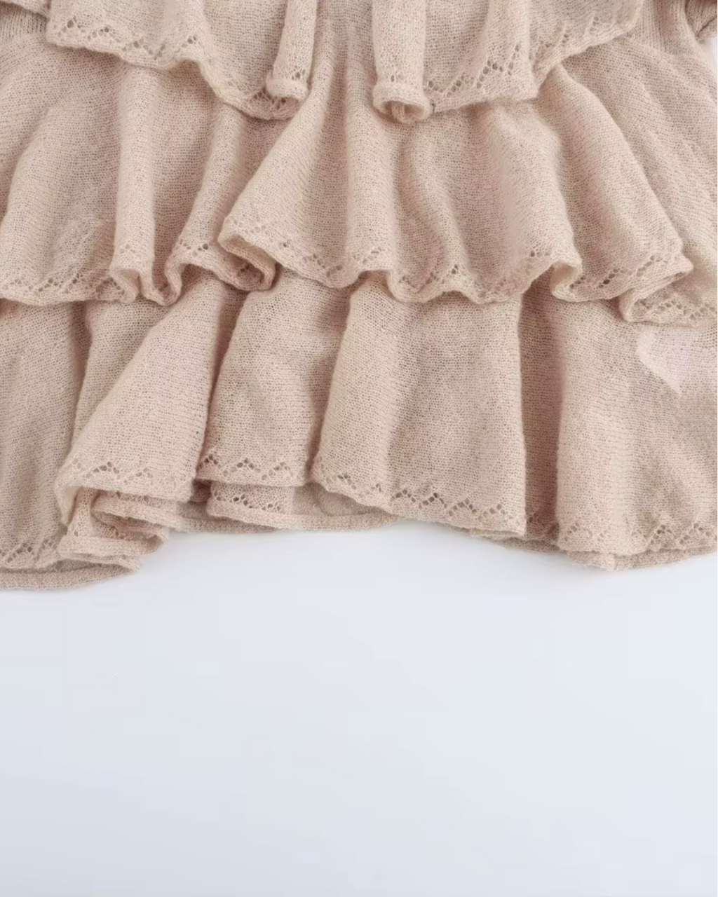 Elegante Warme Trui met O-hals en Knoopdecoratie voor Dames