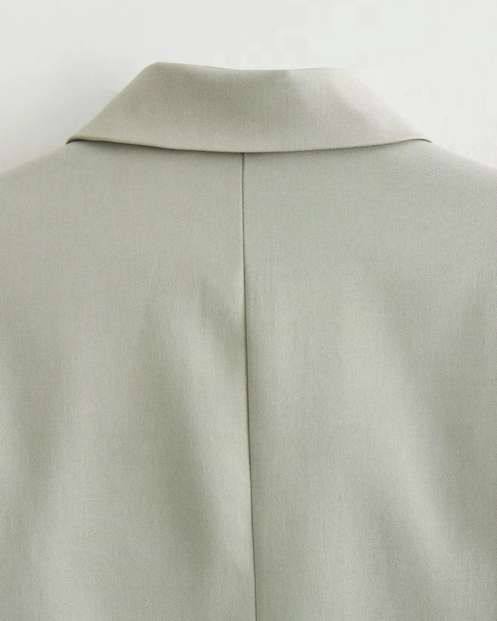 Trendy Groene Tweedelige Jas en Broek Set voor Dames