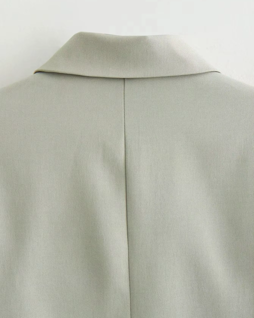 Trendy Groene Tweedelige Jas en Broek Set voor Dames