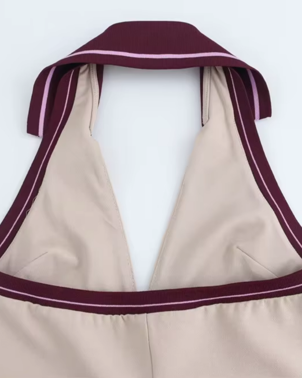 Patchwork Mini Beige Jurk voor Dames