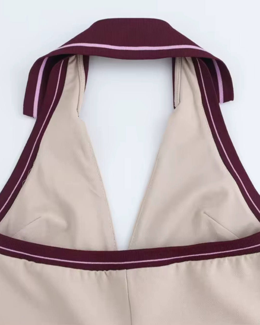 Patchwork Mini Beige Jurk voor Dames