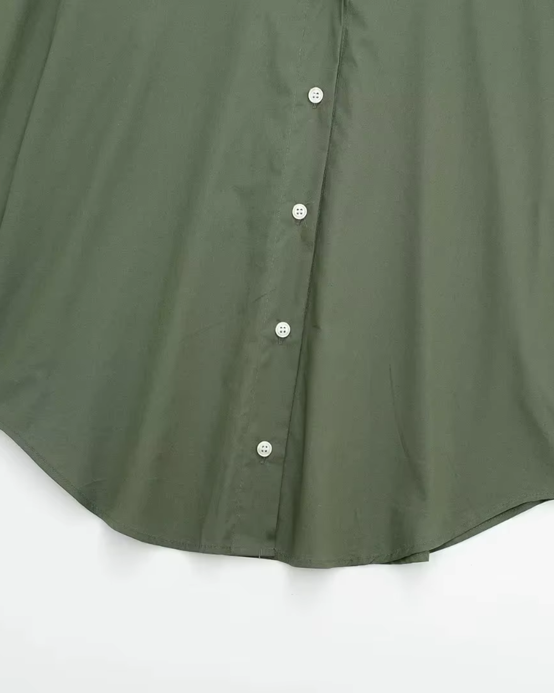 Camouflage Groene Poplin Blouse voor Dames